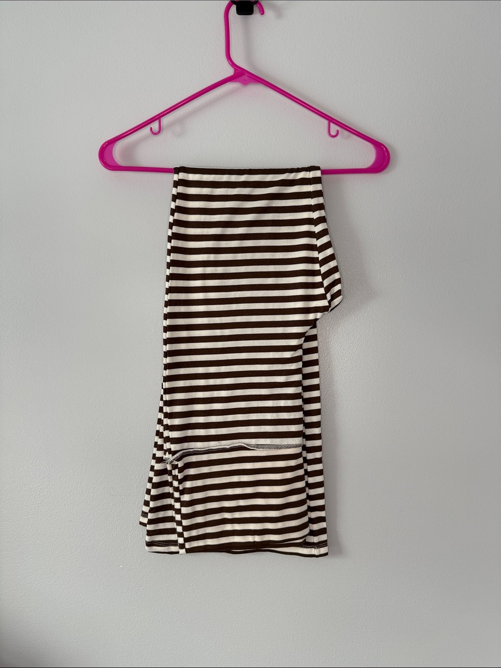 T.J.Maxx Brown and White Striped pant set